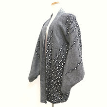 Load image into Gallery viewer, Haori Jacket Vintage(1950-1980) Black Shibori Branch Silk #10067D1
