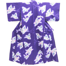 Load image into Gallery viewer, Yukata Vintage(1950-1980) Purple Butterfly Cotton #10475A5
