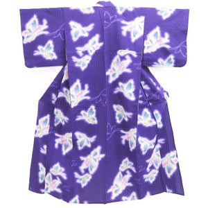 Yukata Vintage(1950-1980) Purple Butterfly Cotton #10475A5