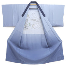 Load image into Gallery viewer, Men's Juban Blueish Gray Chojugiga Rabbit Frog Silk #10663C5
