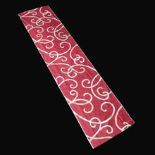 Load image into Gallery viewer, KK1509A2 Silk Kimono Fabric Vintage(1920-1950) Meisen Red 61.0x12.6in(155x32cm)
