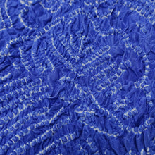 Load image into Gallery viewer, Silk Japanese Obiage Shibori Blue 51.2x6.7in(130x17cm) A#10059
