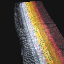 Load image into Gallery viewer, KK1469A1 Silk Kimono Fabric Vintage(1920-1950) Meisen Black 55.5x11.0in(141x28cm)
