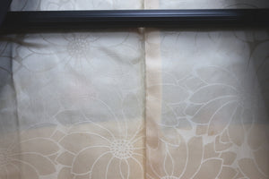 Haori Jacket Vintage(1950-1980) Black Shibori Bishamon Kikkou Silk #8704J2