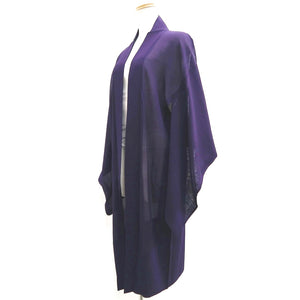 Haori Jacket Vintage(1950-1980) Purple See-Through Silk #10232E2