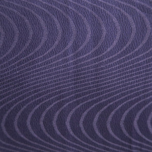 Kimono Vintage(1950-1980) Purple See-Through Wave Silk #10274E4