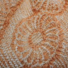 Load image into Gallery viewer, Silk Japanese Obiage Shibori Orange 53.5x7.1in(136x18cm) A#10009
