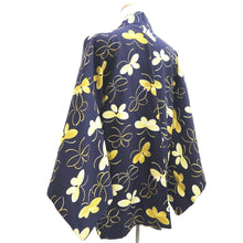 Load image into Gallery viewer, Haori Jacket Midnight blue Butterfly Silk #10854E3
