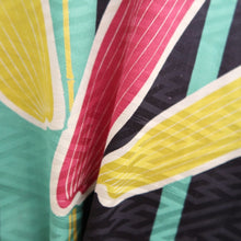 Load image into Gallery viewer, Haori Jacket Vintage(1920-1950) Black Bamboo Silk #11022A2
