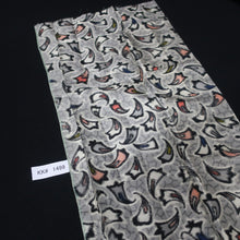 Load image into Gallery viewer, KK1499A2 Silk Kimono Fabric Vintage(1920-1950) Meisen Gray 74.4x12.2in(189x31cm)
