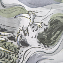 Load image into Gallery viewer, Men's Haori Vintage(1950-1980) Blue Black Dragon Silk #10649C4
