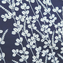 Load image into Gallery viewer, Yukata Vintage(1950-1980) Navy Botanical Cotton #11098B1
