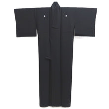 Load image into Gallery viewer, Kimono Black Double-layer See-Through Tall Silk #10523B2
