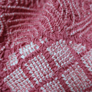 Silk Japanese Obiage Shibori Dusty Pink 50.4x5.1in(128x13cm) A#10019