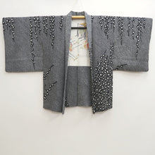 Load image into Gallery viewer, Haori Jacket Vintage(1950-1980) Black Shibori Branch Silk #10067D1

