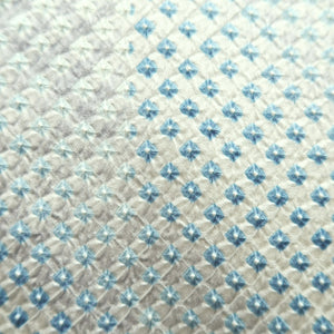 Kimono Light Blue Shibori Silk #10533B3