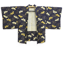 Load image into Gallery viewer, Haori Jacket Midnight blue Butterfly Silk #10854E3
