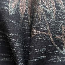 Load image into Gallery viewer, Haori Jacket Vintage(1950-1980) Black Gold Silver Chrysanthemum Silk #10186D5
