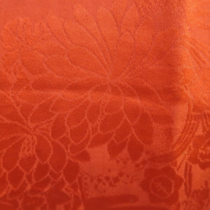 Juban Vintage(1950-1980) Red Peony Chrysanthemum Silk #10504B1