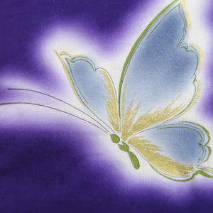 Yukata Vintage(1950-1980) Purple Butterfly Cotton #10475A5