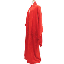 Load image into Gallery viewer, Juban Vintage(1920-1950) Red Crane Birds Phoenix Silk #10379F4
