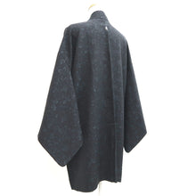 Load image into Gallery viewer, Haori Jacket Vintage(1950-1980) Black Butterfly Flower Silk #10673D1
