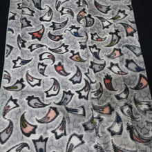 Load image into Gallery viewer, KK1499A2 Silk Kimono Fabric Vintage(1920-1950) Meisen Gray 74.4x12.2in(189x31cm)
