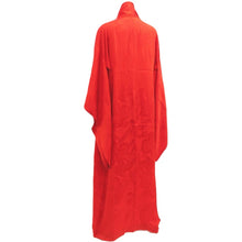 Load image into Gallery viewer, Juban Vintage(1920-1950) Red Crane Birds Phoenix Silk #10379F4
