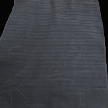 Load image into Gallery viewer, Silk Japanese Obiage See-Through Black 65.4x10.6in(166x27cm) A#10049
