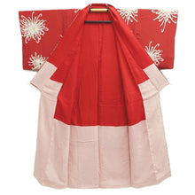 Load image into Gallery viewer, Kimono Vintage(1950-1980) Red Chrysanthemum Rangiku Silk #10266E4
