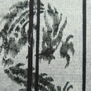 Men's Yukata Gray Black Dragon Cotton #10362F3