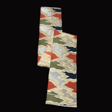 Load image into Gallery viewer, BB10106AG Silk Obi Fabric Vintage(1950-1980) Abstract art Gold Silver 97.2x10.6in(247x27cm)
