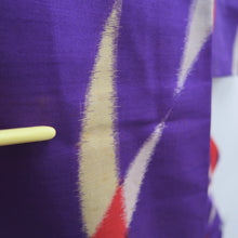 Load image into Gallery viewer, Kimono Vintage(1920-1950) Purple Meisen Silk #10767D4
