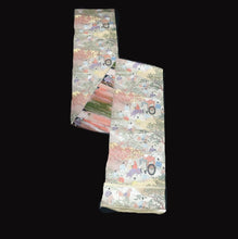 Load image into Gallery viewer, BB10096AF Silk Obi Fabric Heian Period Aristocrats Black 98.8x10.6in(251x27cm)
