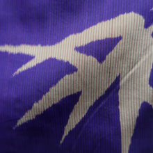 Load image into Gallery viewer, Haori Jacket Vintage(1920-1950) Blueish Purple Meisen Bamboo leaf Silk #11052A3

