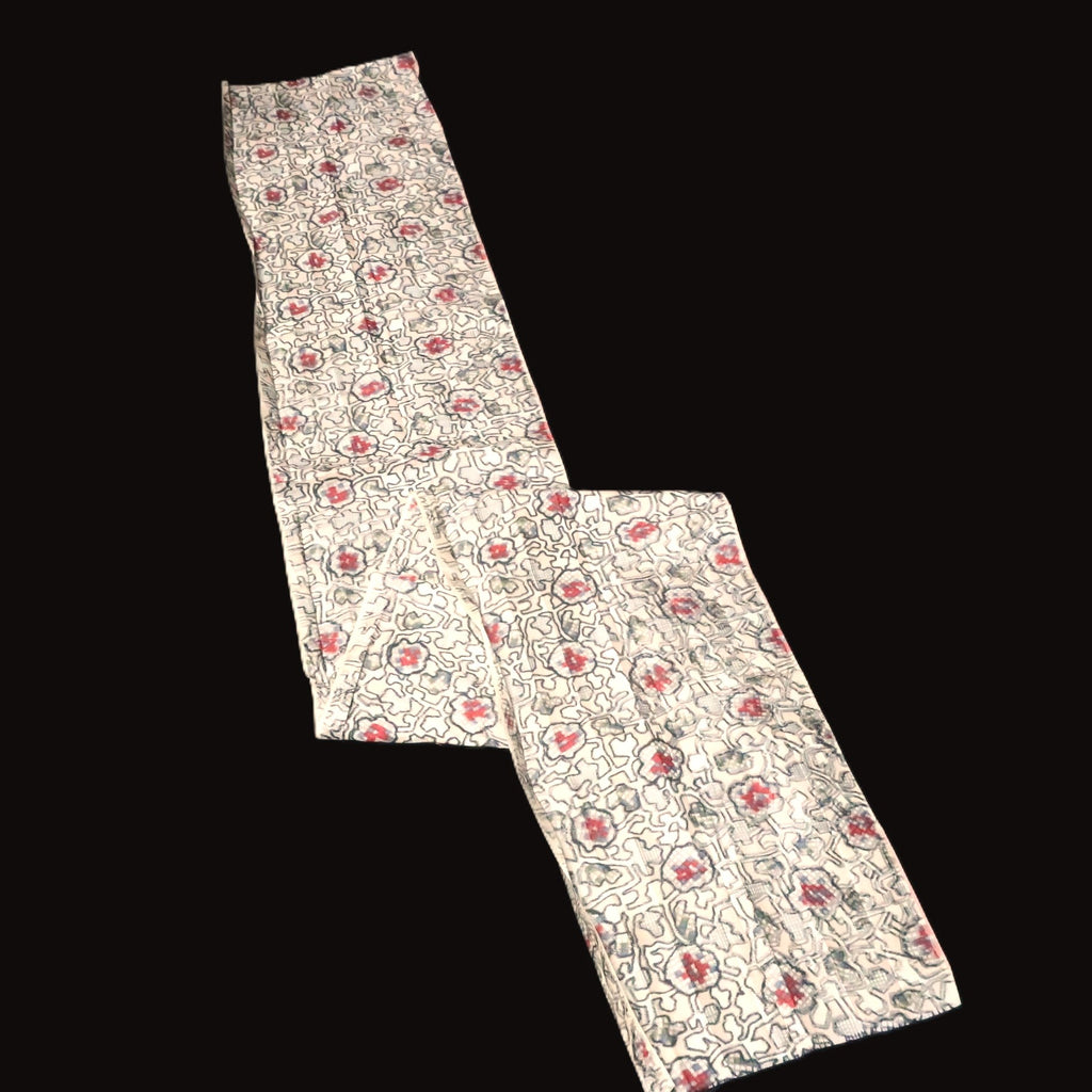 KK1480A2 Silk Kimono Fabric Vintage(1950-1980) Meisen Light Pink 90.9x12.6in(231x32cm)
