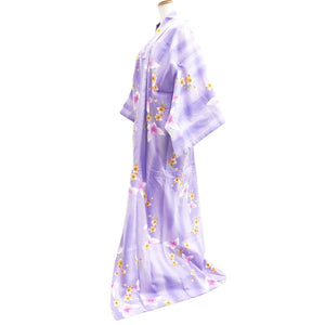 Yukata Lavender Butterfly Cherry Blossom Cotton #10347F3