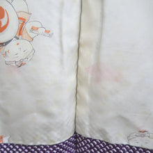 Load image into Gallery viewer, Haori Jacket Vintage(1950-1980) Purple Full Shibori Botanical Silk #10923E5
