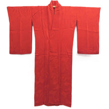 Load image into Gallery viewer, Juban Vintage(1920-1950) Red Crane Birds Phoenix Silk #10379F4
