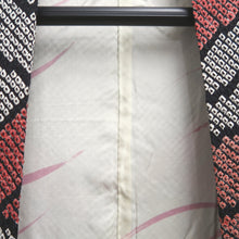 Load image into Gallery viewer, Haori Jacket Black Red Full Shibori Mountain Silk #10703D1
