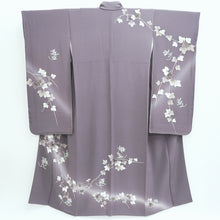 Load image into Gallery viewer, Furisode Pale Purple Ivy Bellflower Silk #9688J4
