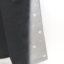 Load image into Gallery viewer, Kimono Black Double-layer See-Through Tall Silk #10523B2
