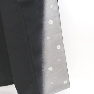 Kimono Black Double-layer See-Through Tall Silk #10523B2