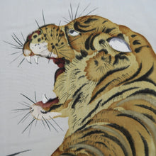 Load image into Gallery viewer, Men&#39;s Haori Vintage(1950-1980) Dark Blue Dragon Tiger Silk #10283E4
