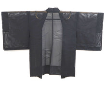 Load image into Gallery viewer, Haori Jacket Black Sheer Tsuyushiba Silk #10914E5
