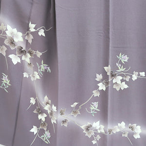 Furisode Pale Purple Ivy Bellflower Silk #9688J4