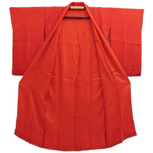 Juban Vintage(1920-1950) Red Crane Birds Phoenix Silk #10379F4