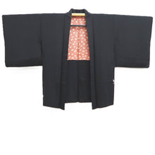 Load image into Gallery viewer, Haori Jacket Vintage(1950-1980) Black Shibori Flower Silk #10593C1

