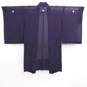 Haori Jacket Vintage(1950-1980) Purple See-Through Silk #10232E2