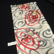 Load image into Gallery viewer, KK1470A1 Silk Kimono Fabric Vintage(1920-1950) Meisen White 48.4x11.0in(123x28cm)
